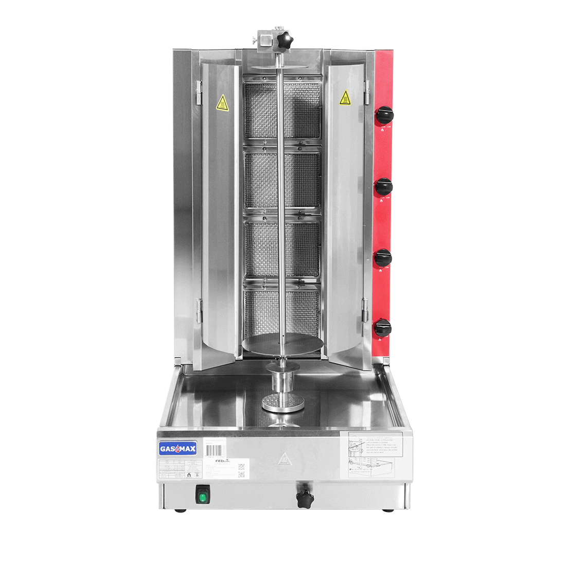 Gasmax KB-4 - 4 Burner Gas Kebab Machine 45kg