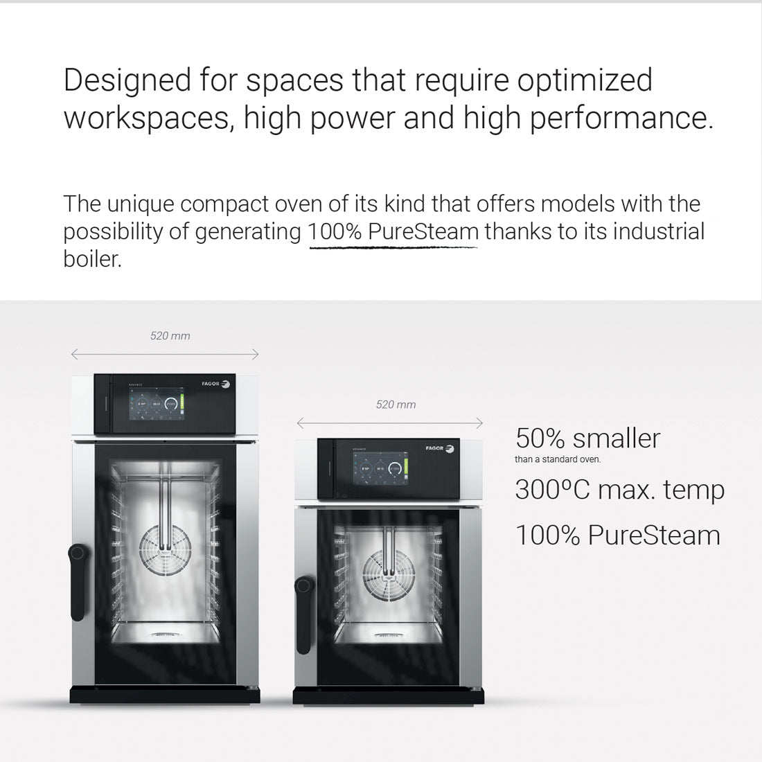 Fagor K-AW-061ESWR - iKore Kompact Advance 6 Tray GN 1/1 Electric Combi Oven - image 2