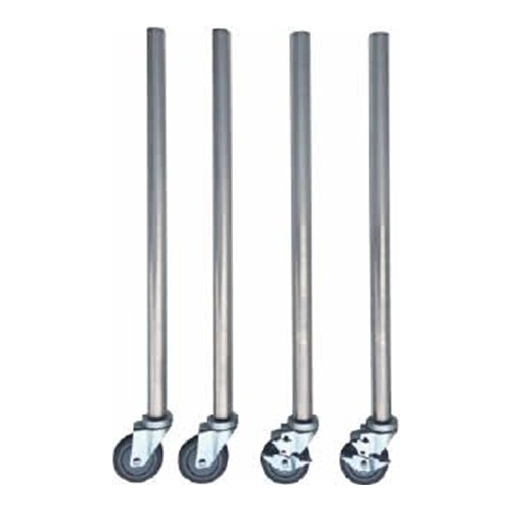 Mixrite SSLC4 - Stainless Steel Bench Leg with Castor (Each)