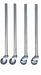 Simco SSLC4 - Stainless Steel Bench Leg with Castor (Each)