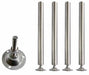 Simco FL01 - Stainless Steel Bench Leg with Disk Foot (Each)
