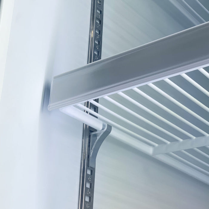 FED Thermaster LG-1000BGBMF - Double Glass Door Supermarket Display Freezer Black 1043L - image 7