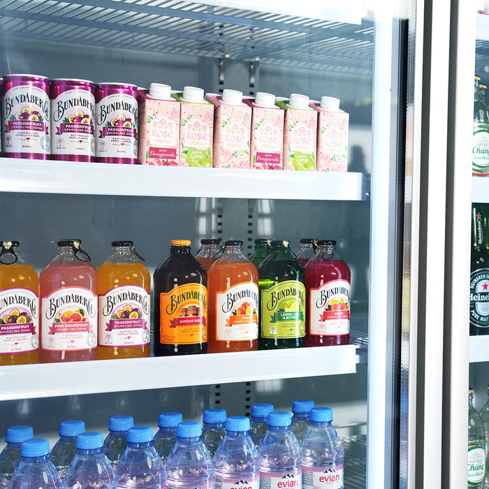 FED Thermaster LG-1500GBM - Triple Glass Door Supermarket Display Fridge 1718L - image 3