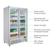 FED Thermaster LG-1000GBM - Double Glass Door Supermarket Display Fridge 1117L - image 3