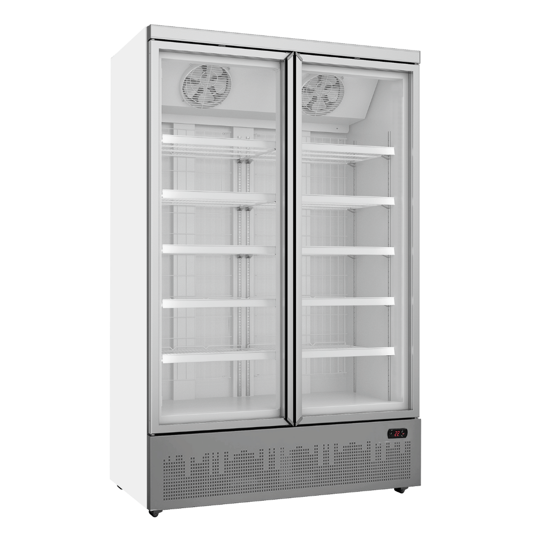 FED Thermaster LG-1000GBMF - Double Glass Door Supermarket Display Freezer 1043L - image 2