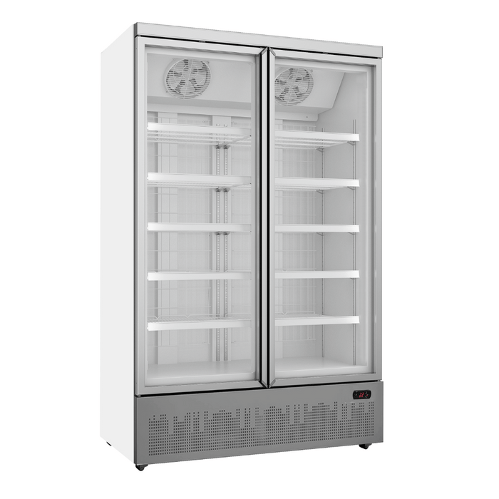 FED Thermaster LG-1000GBMF - Double Glass Door Supermarket Display Freezer 1043L - image 2