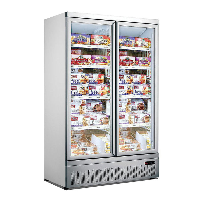 FED Thermaster LG-1000GBMF - Double Glass Door Supermarket Display Freezer 1043L