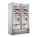 FED Thermaster LG-1000GBMF - Double Glass Door Supermarket Display Freezer 1043L