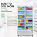 FED Thermaster LG-1000P - Double Glass Door Upright Drink Fridge White 885L - image 4