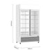 FED Thermaster LG-1000P - Double Glass Door Upright Drink Fridge White 885L - image 2