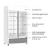 FED Thermaster LG-1000P - Double Glass Door Upright Drink Fridge White 885L - image 3