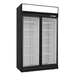 FED Thermaster LG-1006DF - Double Glass Door Upright Display Freezer Black 1006L