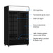 FED Thermaster LG-1200BP - Large Double Glass Door Upright Drink Fridge Black 1075L - image 3