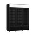 FED Thermaster LG-1203BP - Triple Glass Door Upright Drink Fridge Black 1200L