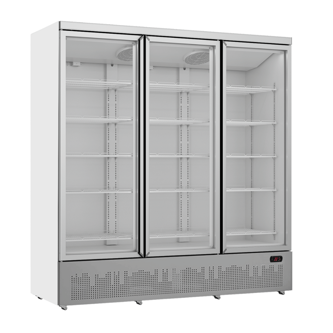 FED Thermaster LG-1500GBM - Triple Glass Door Supermarket Display Fridge 1718L - image 2
