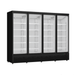 FED Thermaster LG-2500BGBMF - Four Glass Door Supermarket Display Freezer Black 2120L
