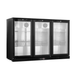 FED Thermaster LG-330TD - Triple Heated Glass Door Bar Fridge Black 293L