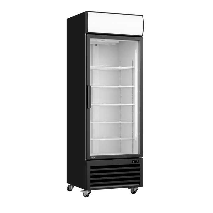 FED Thermaster LG-370BP - Single Glass Door Upright Drink Fridge