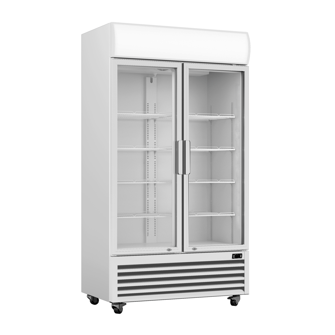 FED Thermaster LG-580P - Double Glass Door Upright Drink Fridge