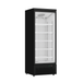 FED Thermaster LG-600BGBM - Single Glass Door Supermarket Display Fridge Black 636L
