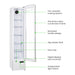 FED Thermaster LG166FA - SlimFit Glass Door Upright Drink Fridge 166L - image 3