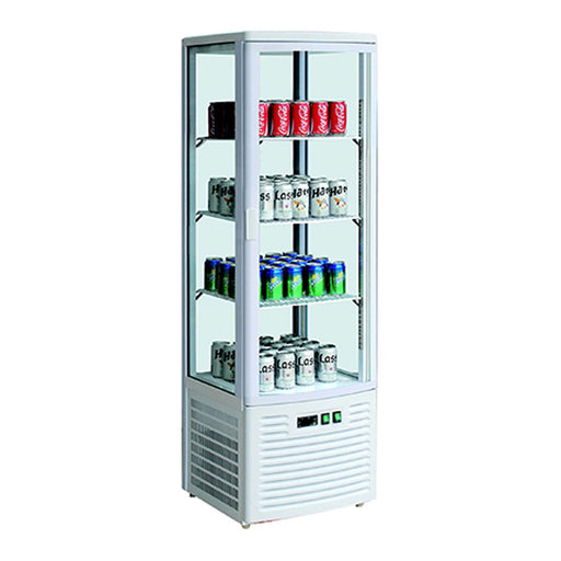 FED Thermaster LSC235 - Four-Sided Glass Upright Display Fridge Ivory 220L