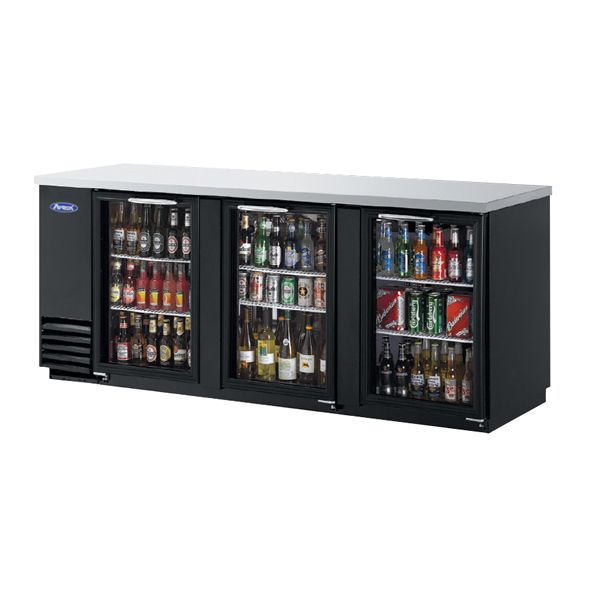 Atosa MBB90 - Glass Door Back Bar Fridge 2268mm 852L