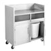 Modular Systems MBS118 - Stainless Steel Double Bin Mobile Station 1180 x 550mm