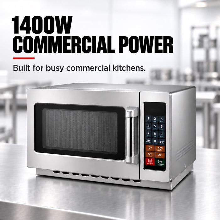 Benchstar MD-1400 - 34L Stainless Steel Commercial Microwave, 1400W - image 4