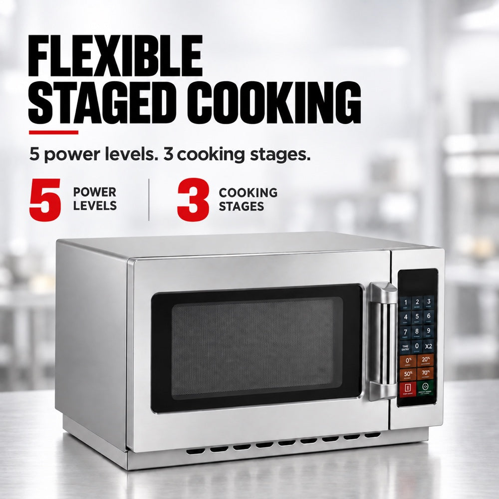 Benchstar MD-1400 - 34L Stainless Steel Commercial Microwave, 1400W - image 5