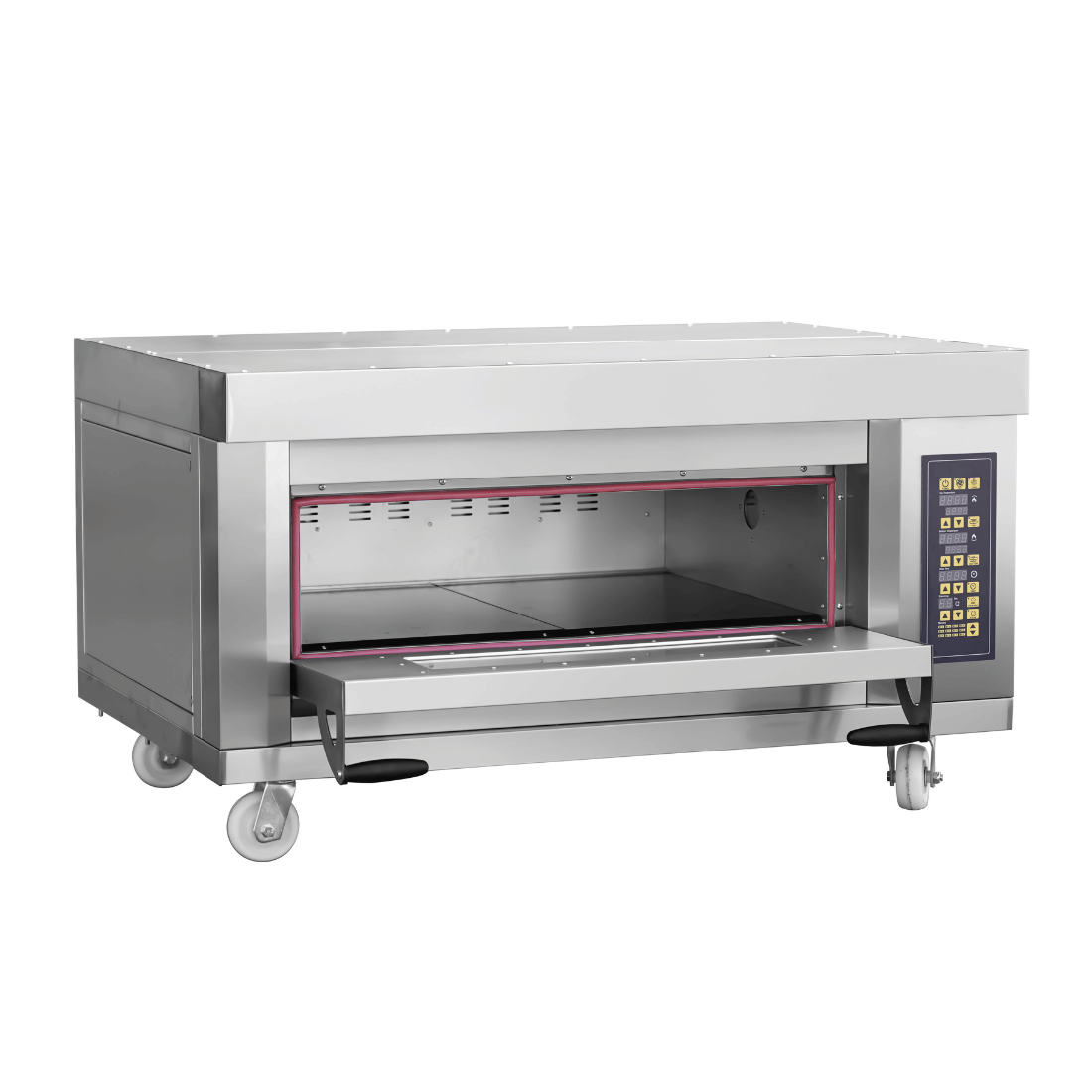 Baker Max ME2ST-1D - Stackable Electric Deck Oven with Steam, Digital Control and Castors - image 2
