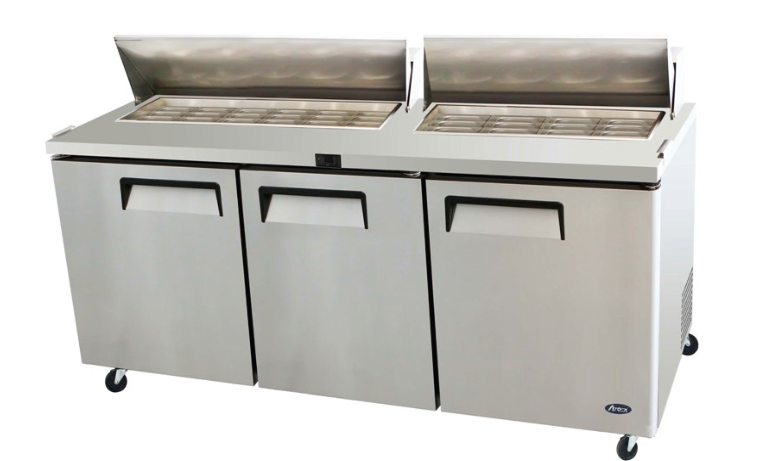 Atosa MSF8308 - 3 Door Mega Top Noodle Bar Prep Fridge 1846mm
