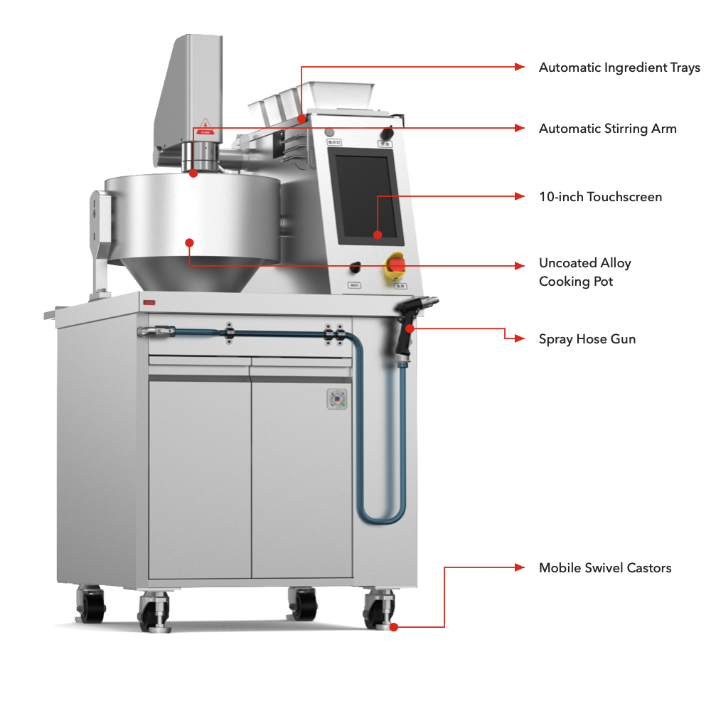 RoboChef MSS2K - Cooking Robot, 2kg Automatic Stir-Fry, Induction - image 3