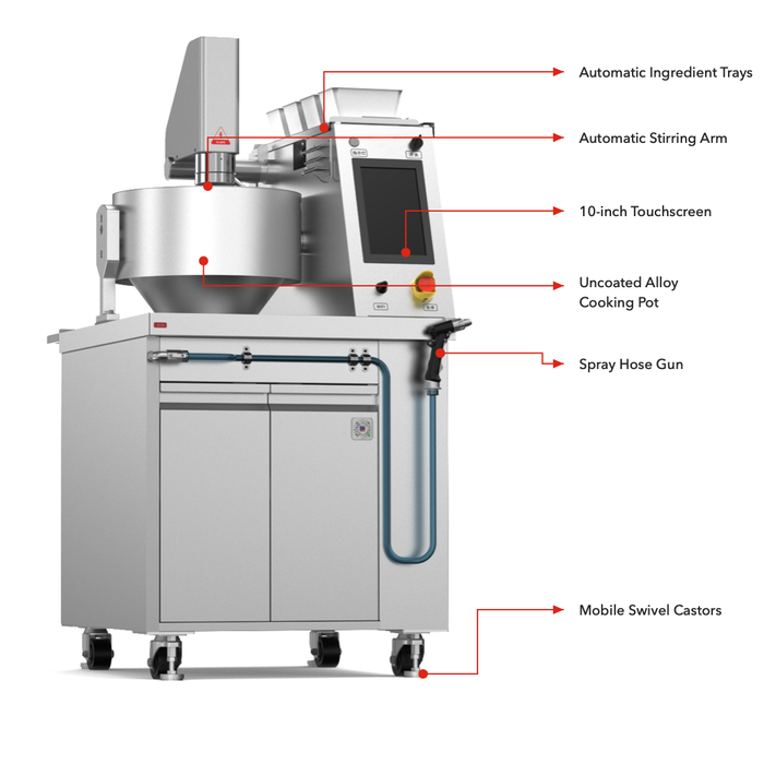 RoboChef MSS2K - Cooking Robot, 2kg Automatic Stir-Fry, Induction - image 3