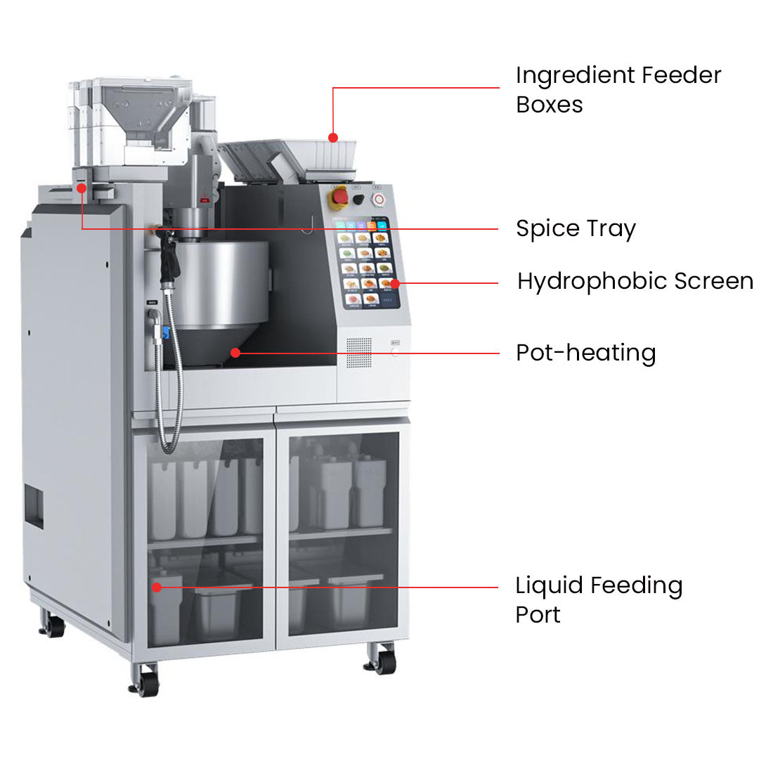 RoboChef MSS2KPRO - Cooking Robot Pro, 2kg Stir-Fry, 12 Seasoning Lines - image 3
