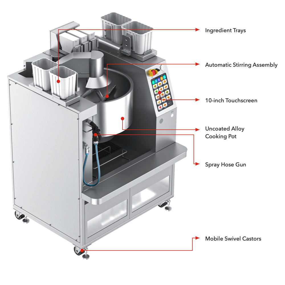 RoboChef MSS7K - Large Cooking Robot, 7kg (16L) Stir-Fry, 80kg/h - image 3
