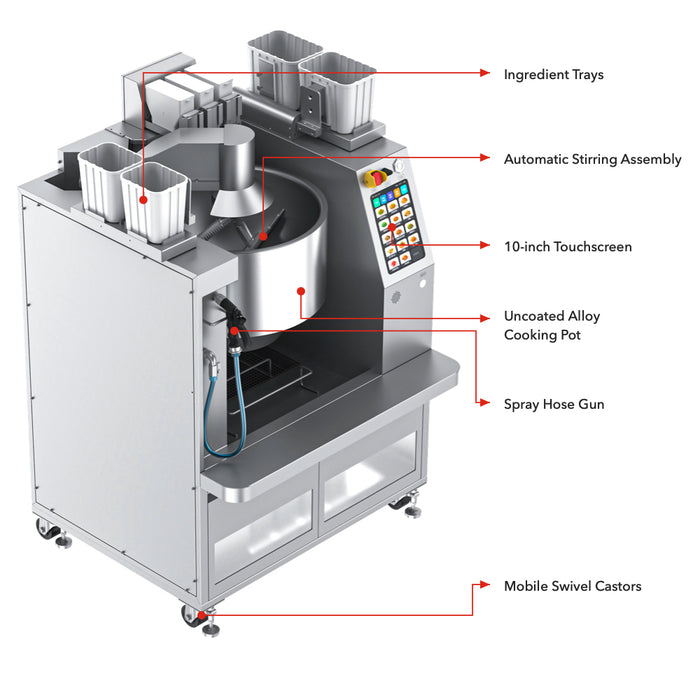 RoboChef MSS7K - Large Cooking Robot, 7kg (16L) Stir-Fry, 80kg/h - image 3