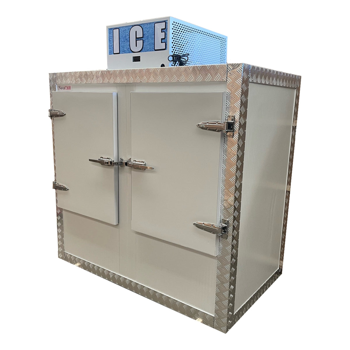 NovaChill Ice Box Model B - 2 Door Ice Storage Freezer, 2448L