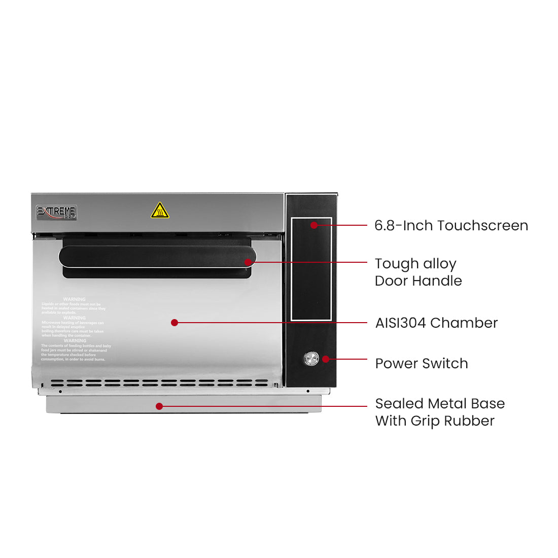ExtremePro NP-MWO-T - Compact Speed Oven with Touchscreen, 8.6L - image 3