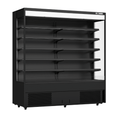 FED Thermaster OC-1830B - Open Multideck Drink Display Fridge Black 1890mm 810L