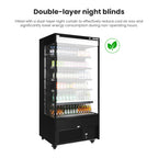FED Thermaster OC-915B - Open Multideck Drink Display Fridge Black 975mm 405L - image 4