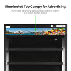 FED Thermaster OC-915B - Open Multideck Drink Display Fridge Black 975mm 405L - image 5