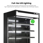 FED Thermaster OC-915B - Open Multideck Drink Display Fridge Black 975mm 405L - image 6