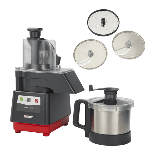 Dito Sama P4U-PS301S3 - PREP4YOU Combination Cutter & Veg Slicer, 3.6L Stainless, 1 Speed
