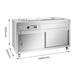 FED Thermaster PG150FE-XB - Wet & Dry Bain Marie 4x GN 1/1 1460mm