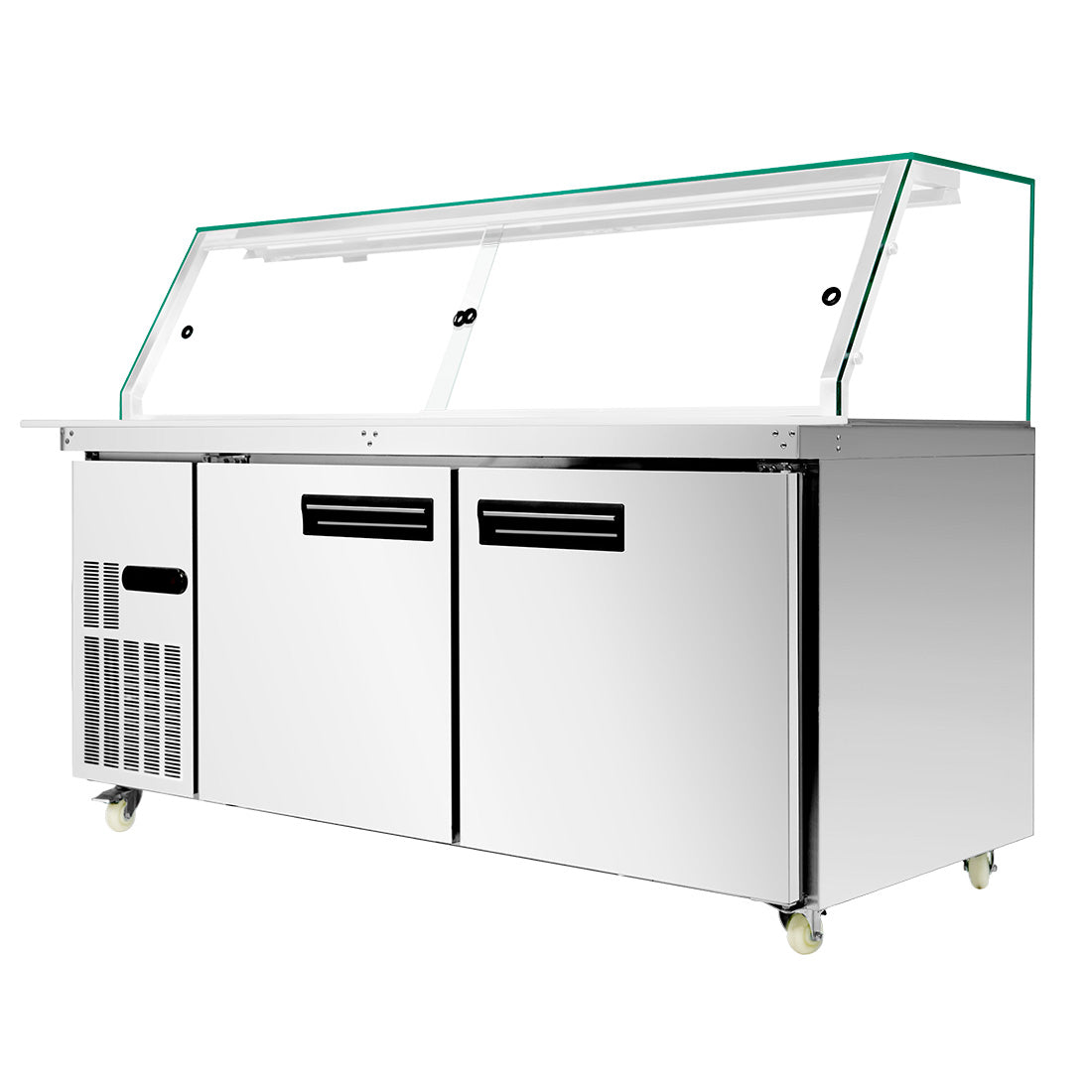 FED Thermaster PG180FA-XG - Cold Salad & Noodle Bar with Glass Canopy 5x GN 1/1