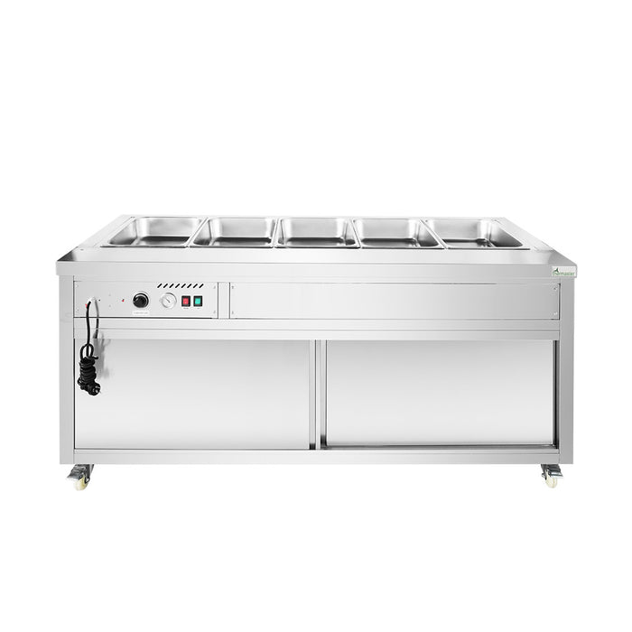 FED Thermaster PG180FE-XB - Wet & Dry Bain Marie 5x GN 1/1 1800mm - image 2