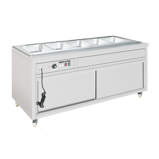 FED Thermaster PG180FE-XB - Wet & Dry Bain Marie 5x GN 1/1 1800mm