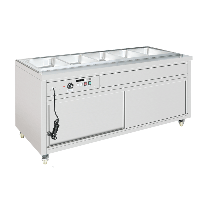 FED Thermaster PG180FE-XB - Wet & Dry Bain Marie 5x GN 1/1 1800mm