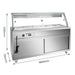 FED Thermaster PG180FE-XG - Heated Bain Marie Display with Glass Canopy 5x GN 1/1